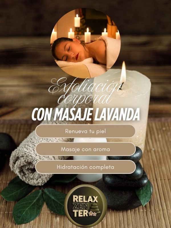 Exfoliación corporal con masaje lavanda 45 min